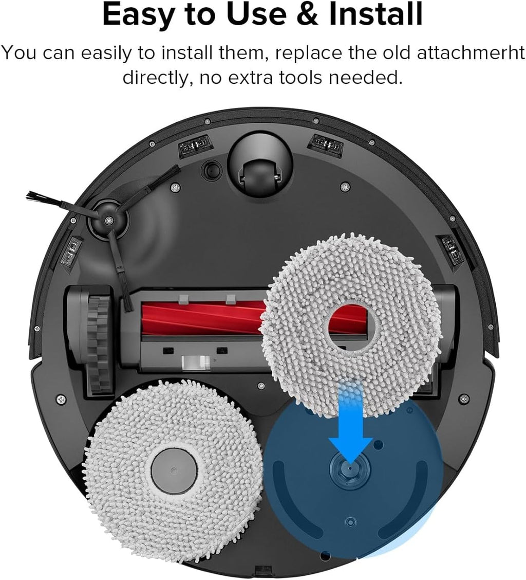 Microfiber Mop Cloths for Robot Vacuum and Mop P995