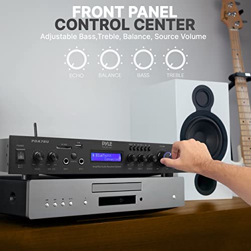 5-Channel Rack Mount Bluetooth Receiver & Home Theater Amp - 200W with MP3/USB/SD/AUX/FM C440443