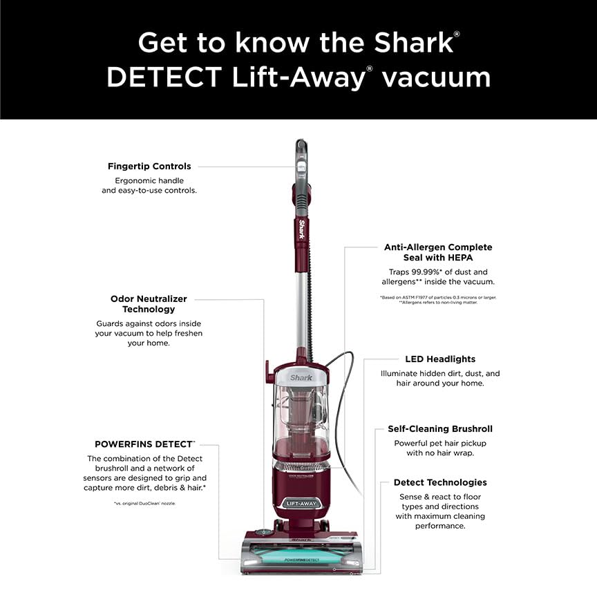 Upright Vacuum Cleaner for Home, Lightweight Bagless, HEPA Filter A60818