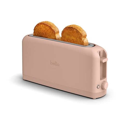 2 Slice Slim Toaster with 6 Shade Settings, Long Slot, Removable Crumb Tray R654