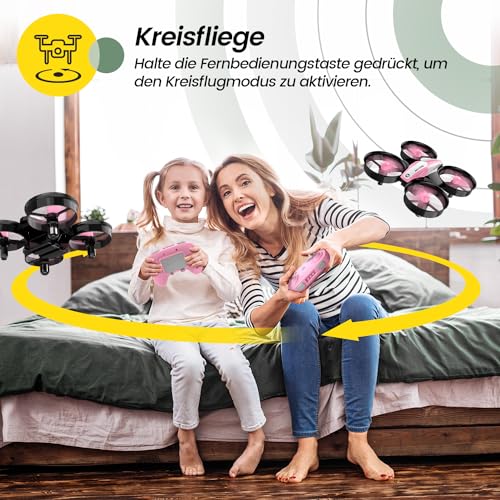 Mini Drone for Kids and Beginners with Auto Hovering, 3D Flips, Red J449