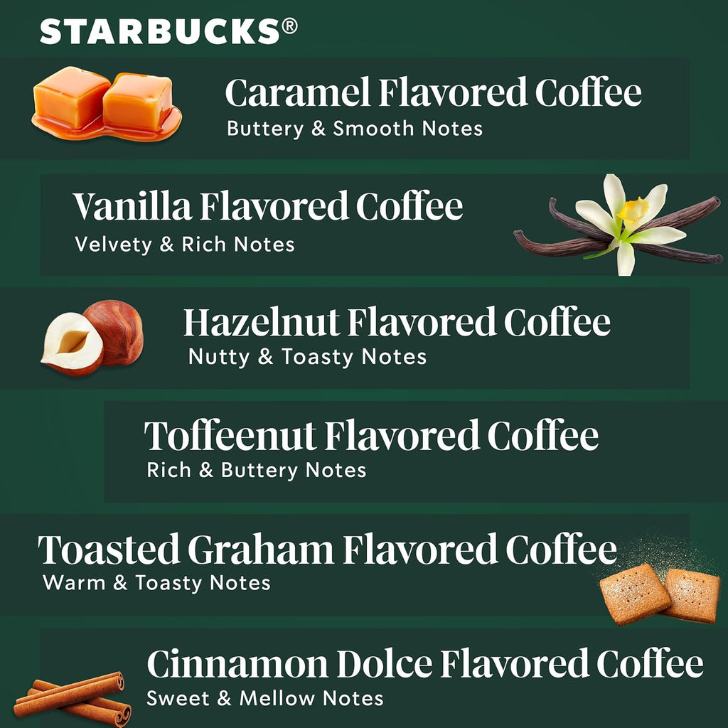 Variety Pack Flavored Coffee Pods for Keurig Brewers E3738