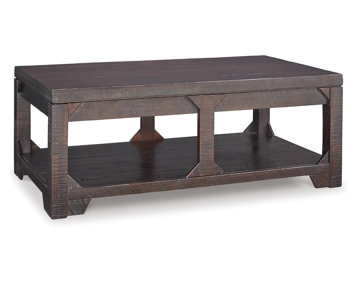 Rustic Brown Coffee Table with Lift Top X72288