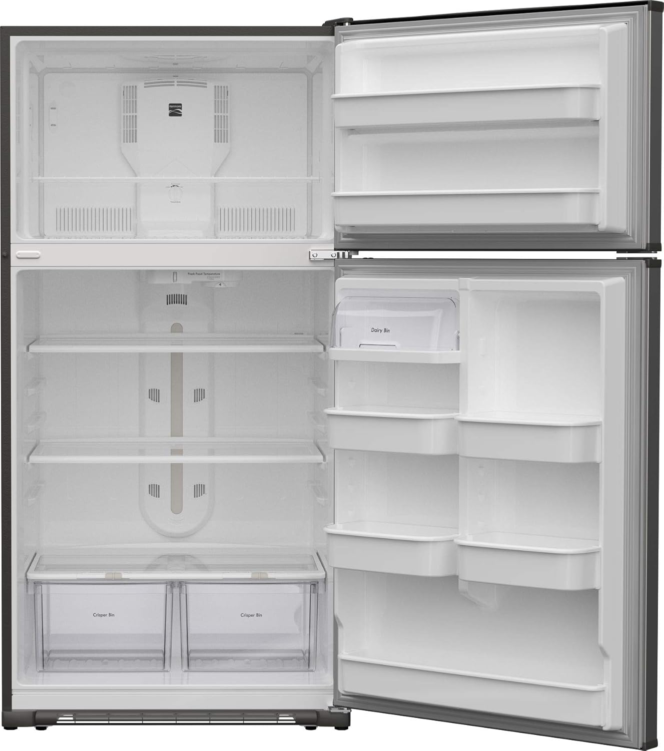 33" Top-Freezer Refrigerator, 21 Cu Ft, Stainless Steel N2372