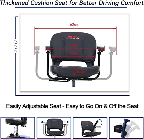 Folding Mobility Scooter for Seniors with Windshield and USB Port F311