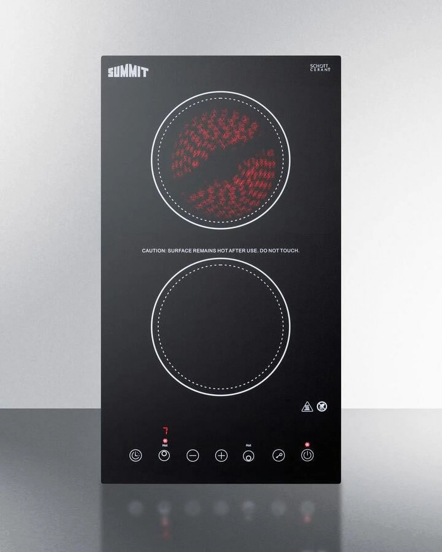 2-Burner Electric Cooktop in Black J388