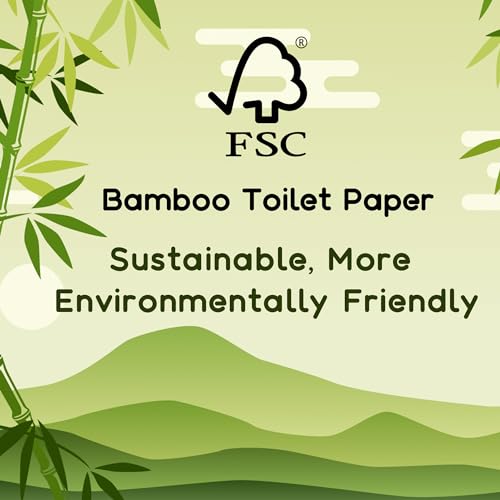 Bamboo Paper Towels 16 Rolls, 2-Ply, Highly Absorbent, Tree Free A392