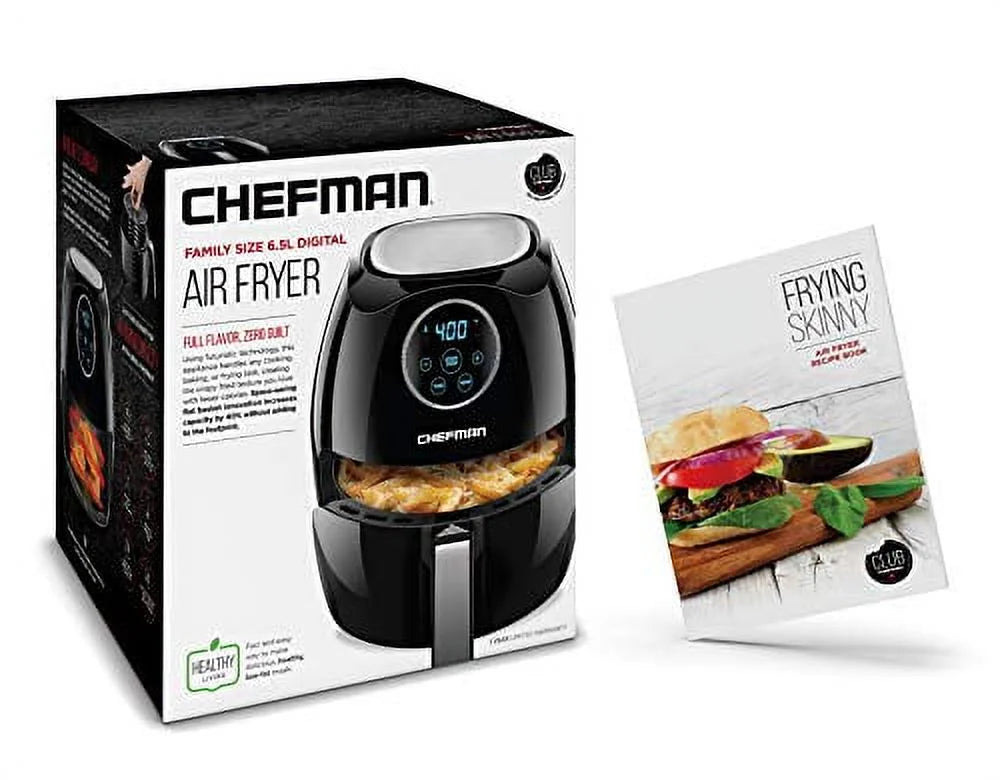 6.5 liter air fryer oven with flat basket and 60 min timer K48671