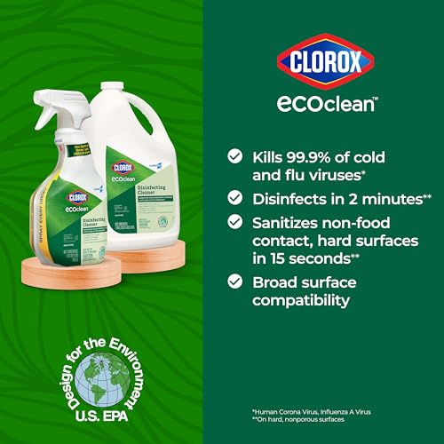 EcoClean Disinfecting Cleaner Spray Bottle, 32 oz J2870