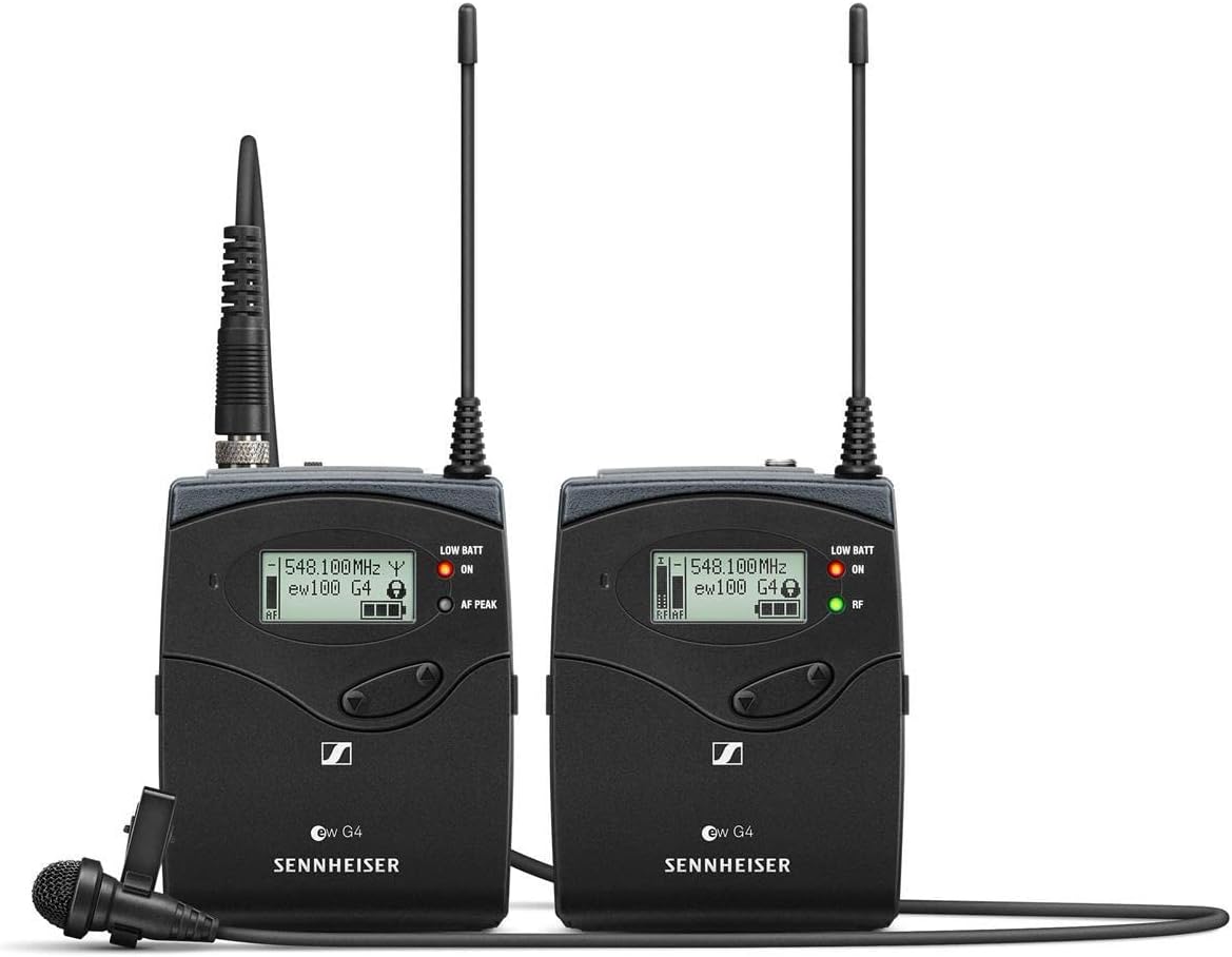 Sennheiser EW 112P G4 – G Omni-directional Wireless Lavalier Microphone System,Black