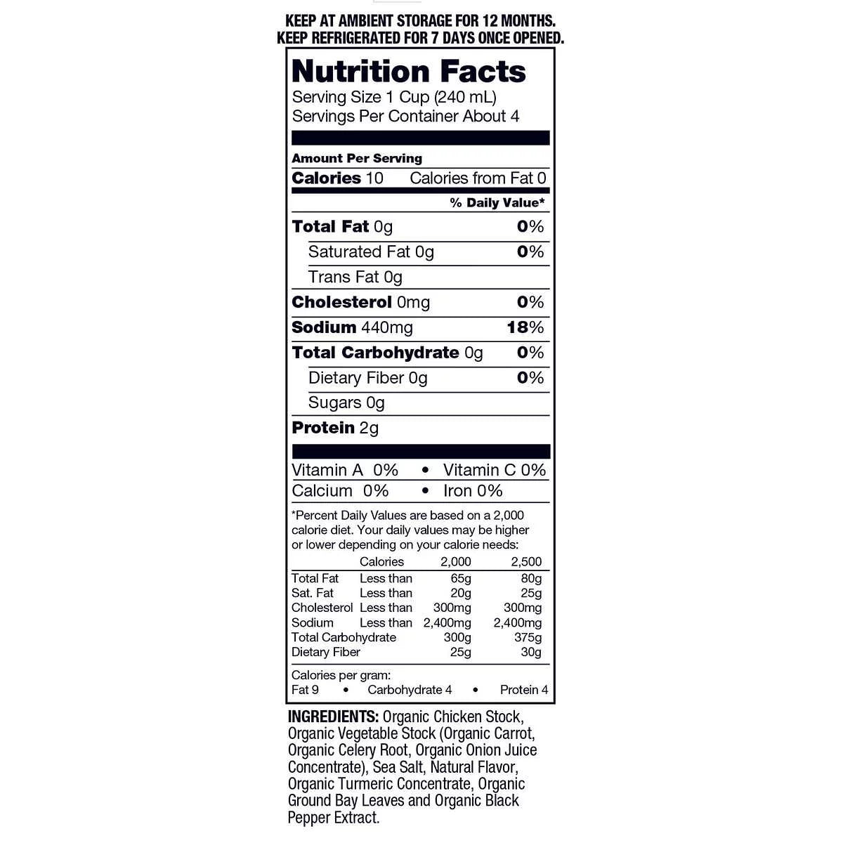 Organic Chicken Stock 32 oz (Pack of 6) B274