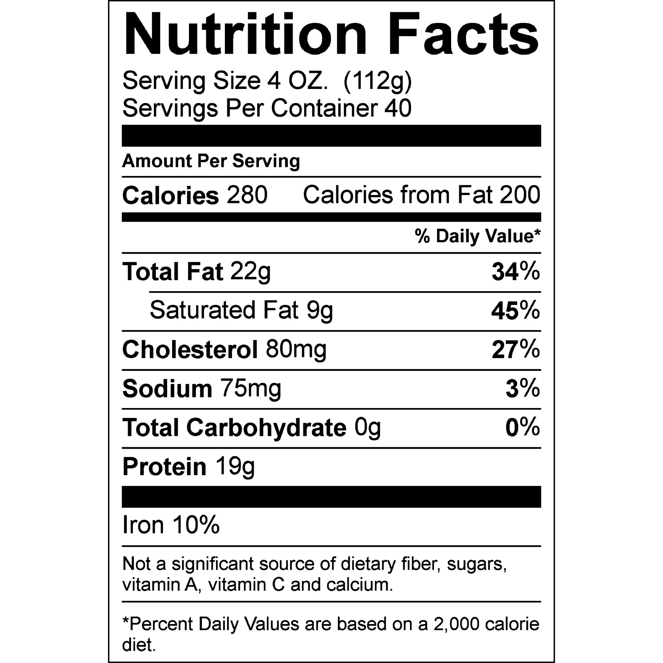 Ground Beef Chuck 80% Lean 20% Fat, 10 lb Roll J98971