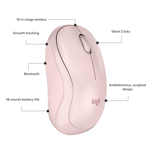 Wireless Mouse, 2.4GHz USB Receiver, 12-Month Battery, 1000 DPI Optical Tracking I608686