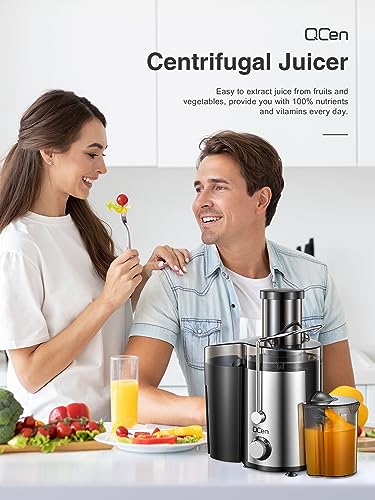 Juicer Machine, 800W Centrifugal Extractor with Wide Mouth Feed Chute, Stainless Steel, BPA-free Y425329