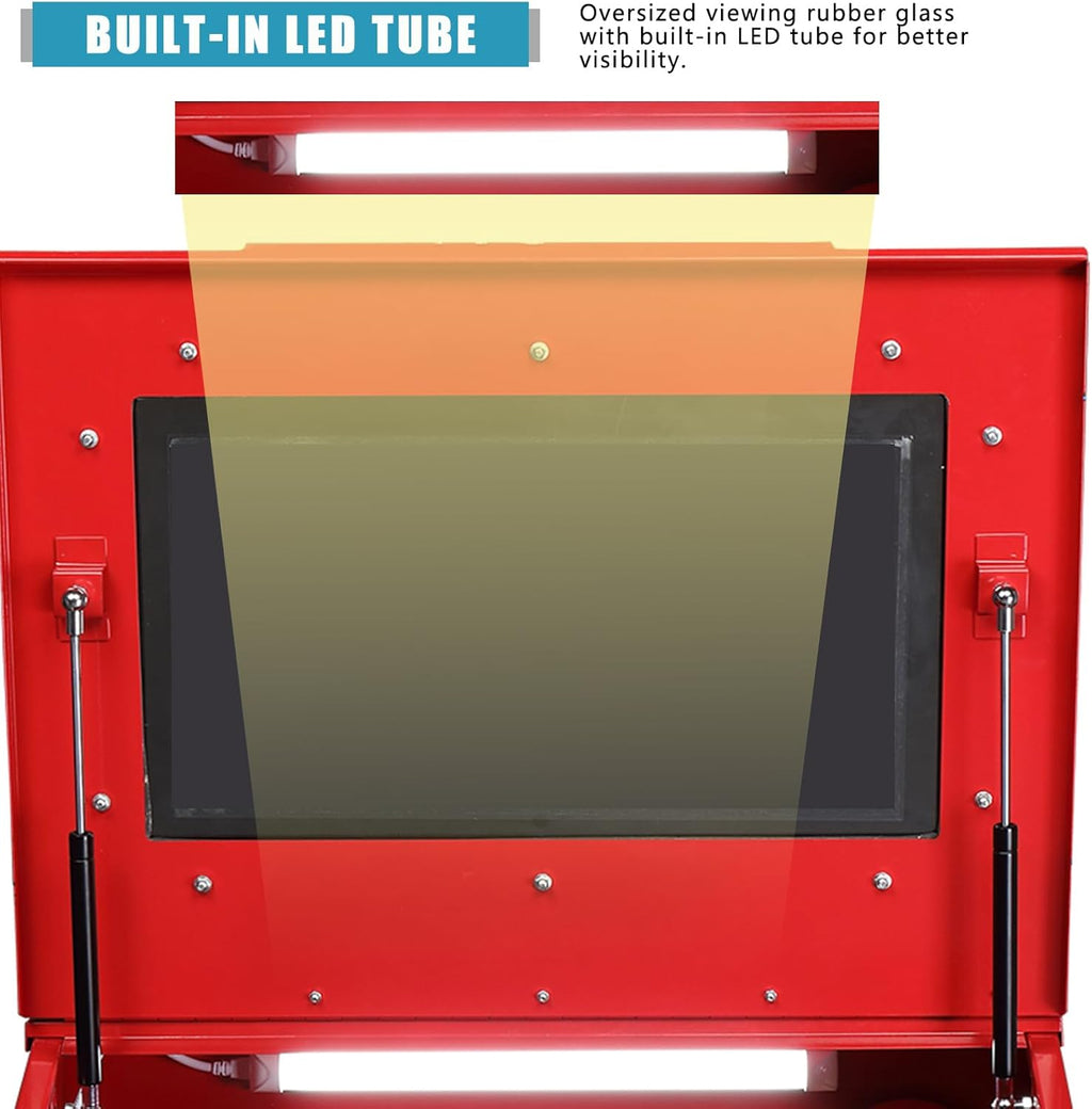40 Gallon Bench Top Air Sandblasting Cabinet with Gun and 4 Nozzles I3323