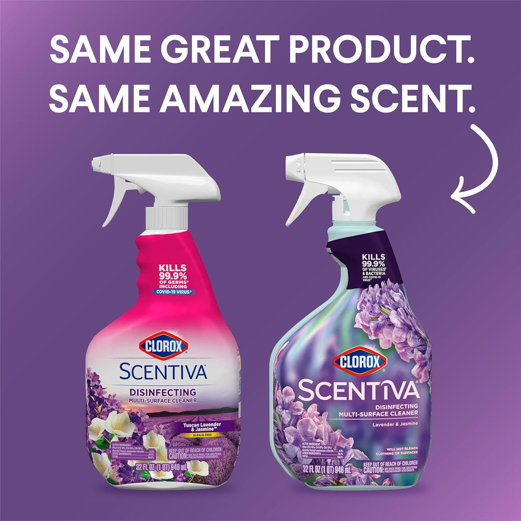 Disinfecting Multi-Surface Cleaner, Lavender and Jasmine, 32 Fl Oz B245