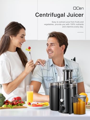 Juicer Machine, 800W Centrifugal Extractor with Wide Mouth Feed Chute, Stainless Steel, BPA-free Y425329