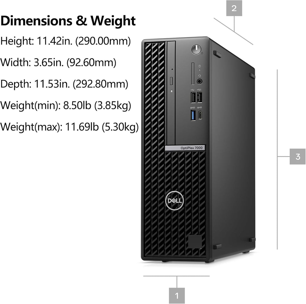 Small Form Factor Business Desktop Computer, 12th Gen Intel Core i7, 16GB RAM, 1TB SSD, Windows 11 Pro Y914