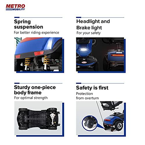 Folding Mobility Scooter for Seniors with Windshield and USB Port F311