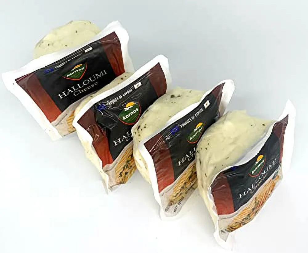 Halloumi Cheese for Grilling, 4 Pack (8.8 oz each) K362