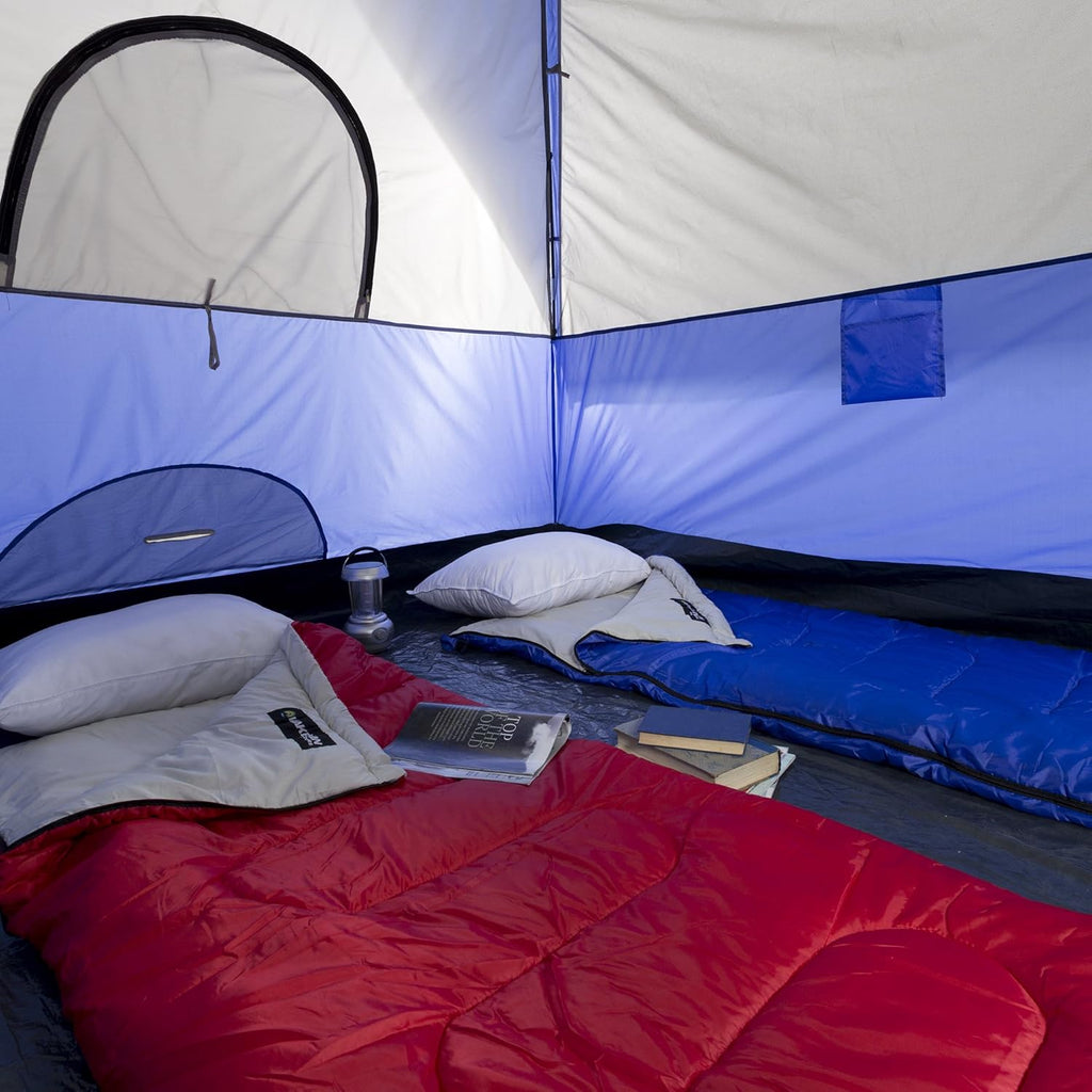 6 Person Water-Resistant Camping Tent with Removable Rain Fly J181473
