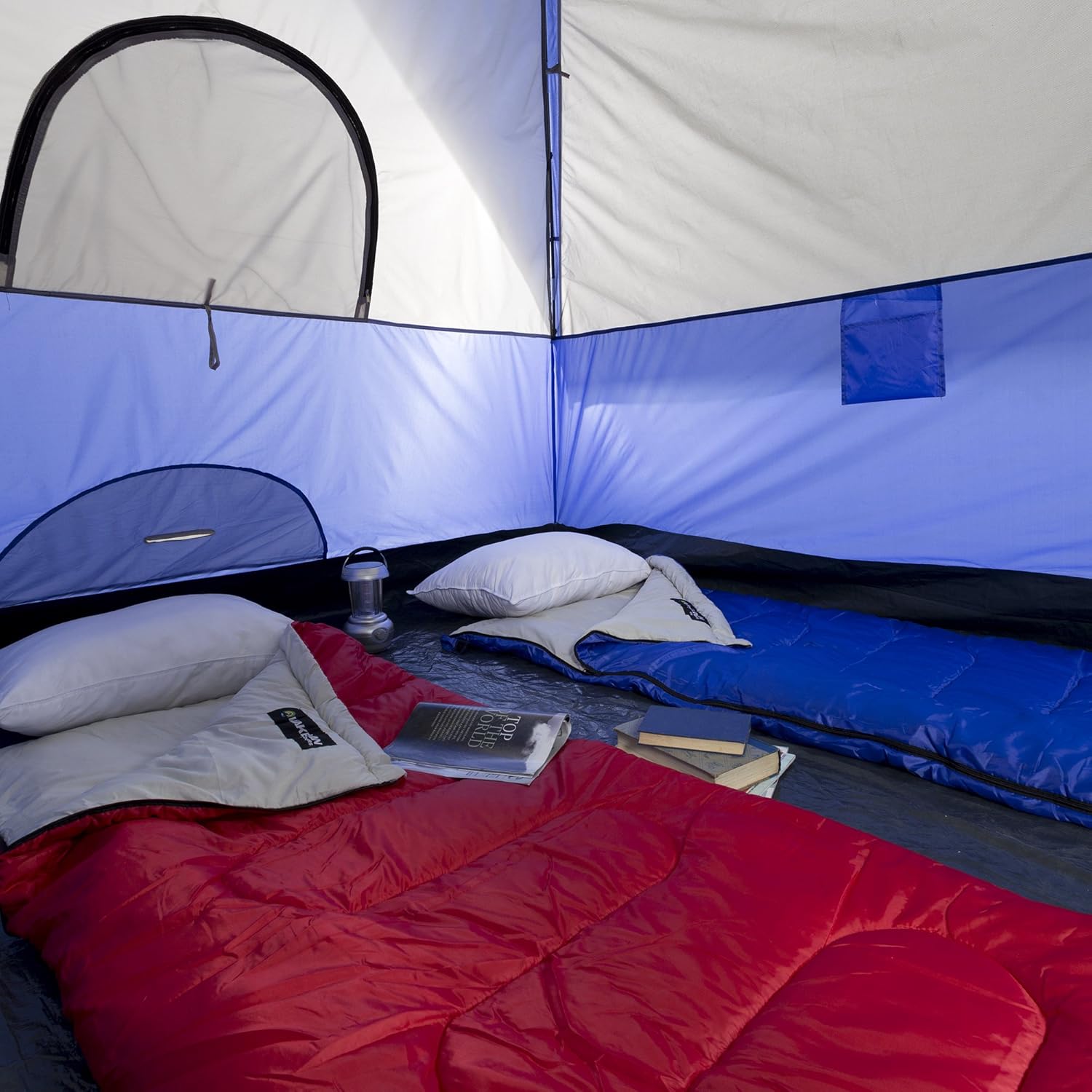 6 Person Water-Resistant Camping Tent with Removable Rain Fly J181473