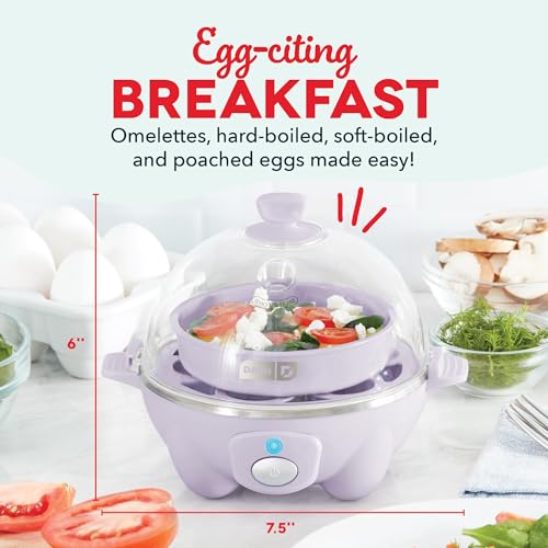 6 Egg Capacity Electric Egg Cooker with Auto Shut Off - Black U471