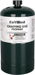 Propane Tank, 1LB Propane Cylinder Tank - Propane Replacement Fuel Cylinder - Safe and Legal Option - DOT Compliant-16 oz