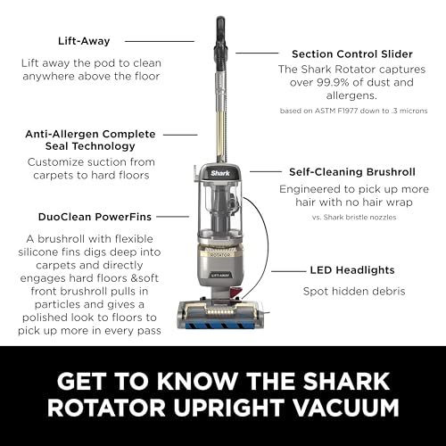 Upright Vacuum Cleaner for Home, Lightweight Bagless, HEPA Filter A60818