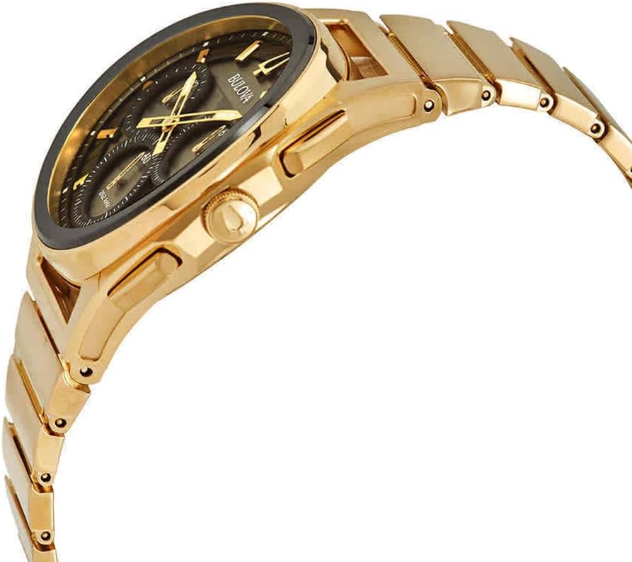 Men's Curved Quartz Stainless Steel Chronograph Watch K57671