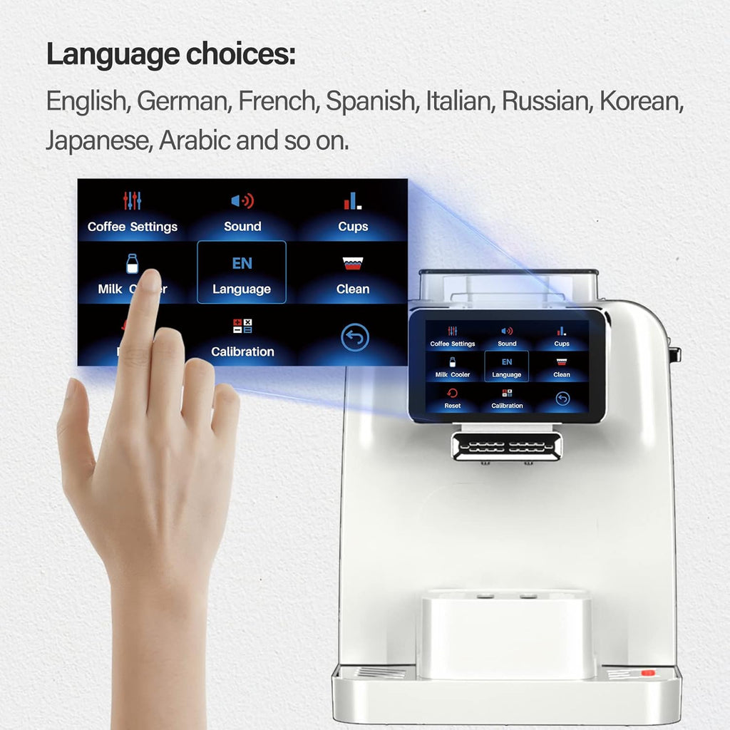 Automatic Espresso Coffee Machine with Milk Jug and Built-in Refrigerator P749660
