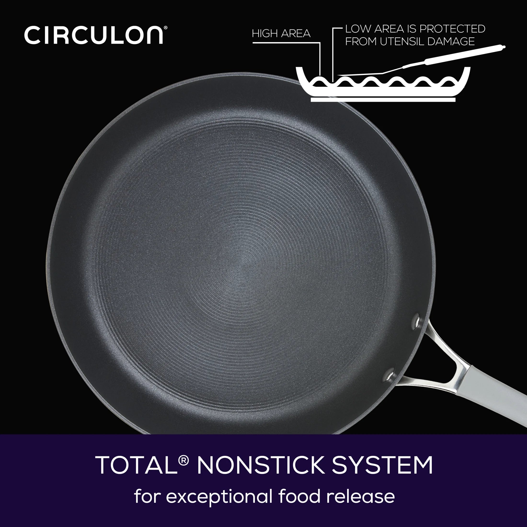 12 Inch Nonstick Deep Frying Pan with Lid, Gray E83015