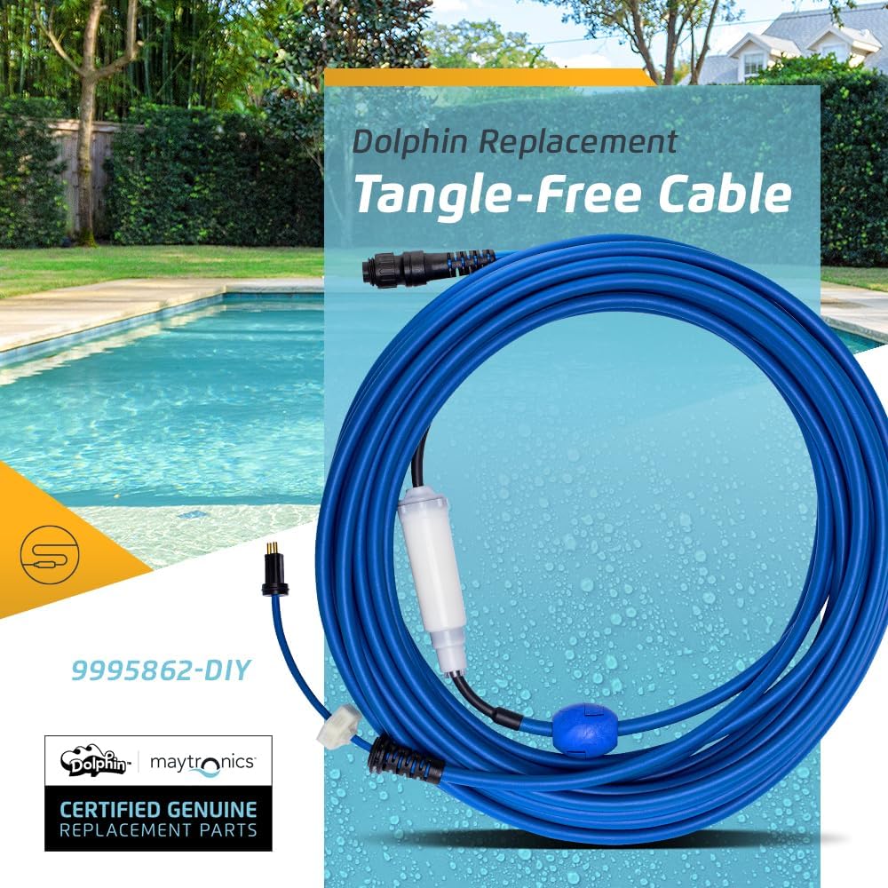 60 FT Blue Cable with Swivel for Tangle-Free Operation S2668