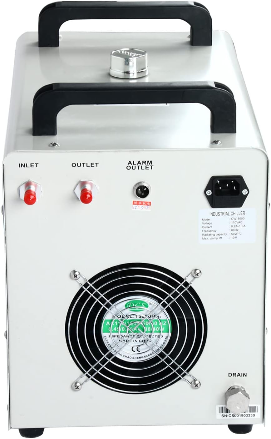 Water Chiller for Laser Engraving Machine, 8L, 110V Y4263