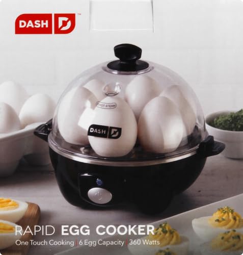 6 Egg Capacity Electric Egg Cooker with Auto Shut Off - Black U471