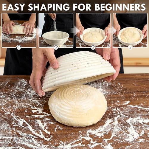 Oval Sourdough Bread Proofing Baskets, Set of 2 X4022