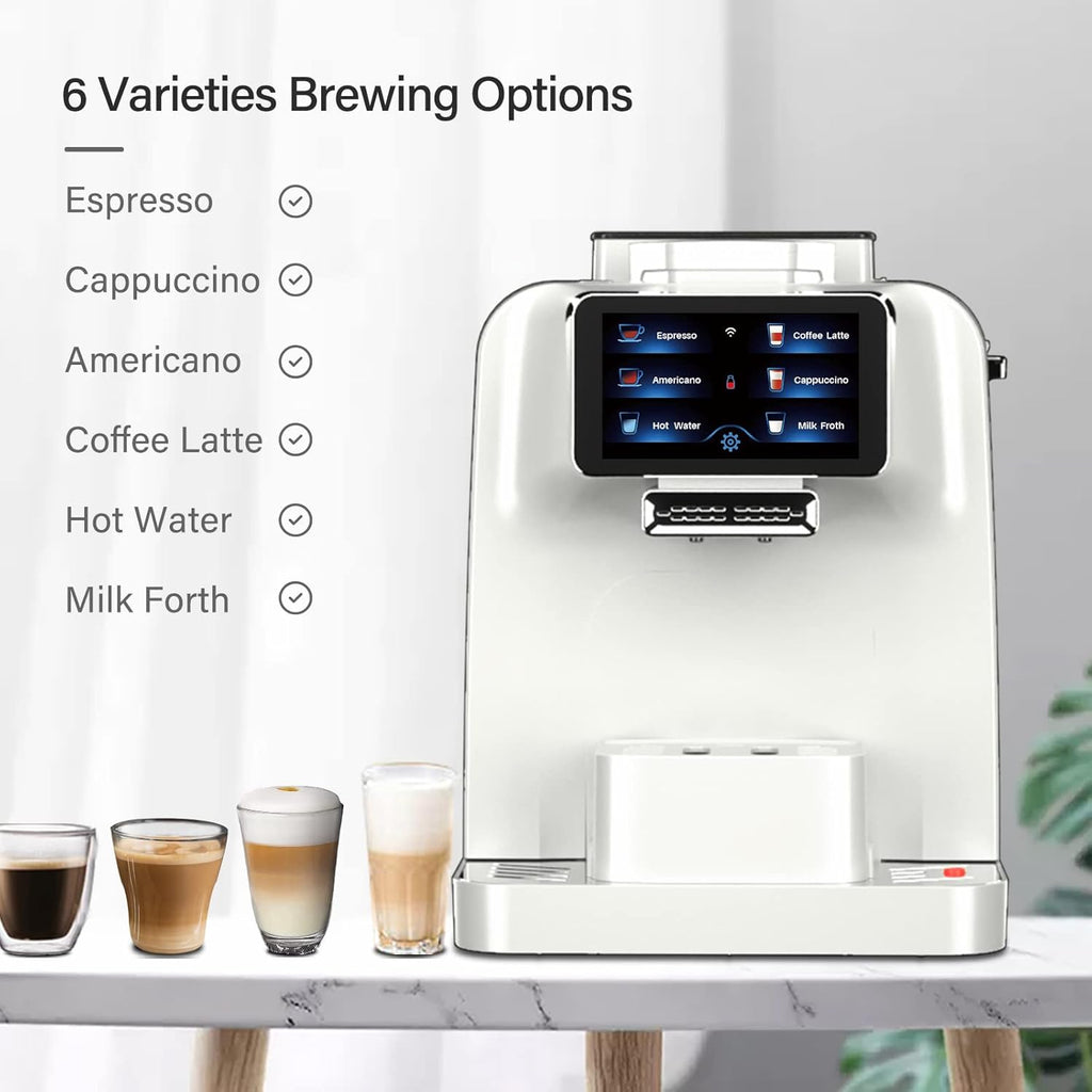 Automatic Espresso Coffee Machine with Milk Jug and Built-in Refrigerator P749660
