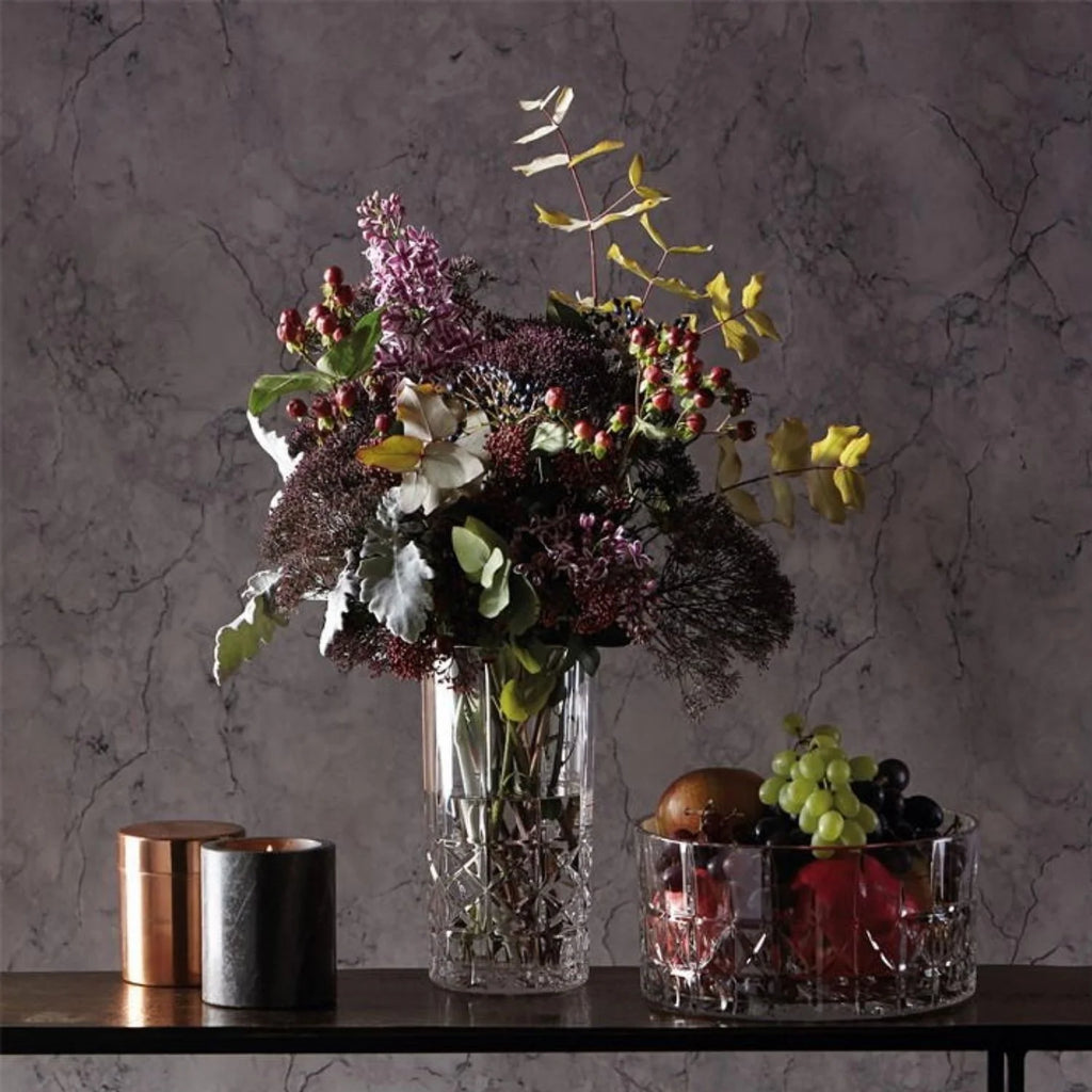 Crystalline Clear Vase, 9 inches J237