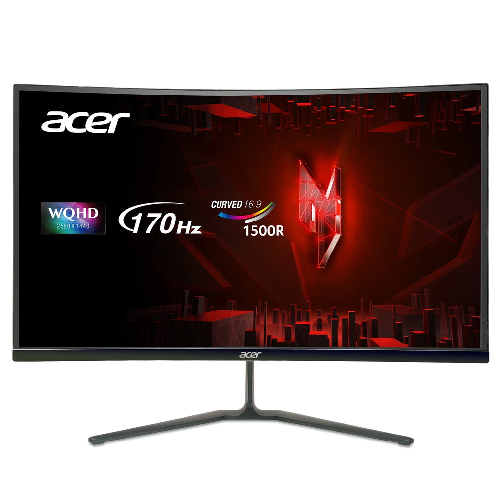 Restored Acer Nitro ED270U - 27" Monitor WQHD 2560x1440 170Hz 1ms 250Nit HDMI DisplayPort (Acer Recertified)
