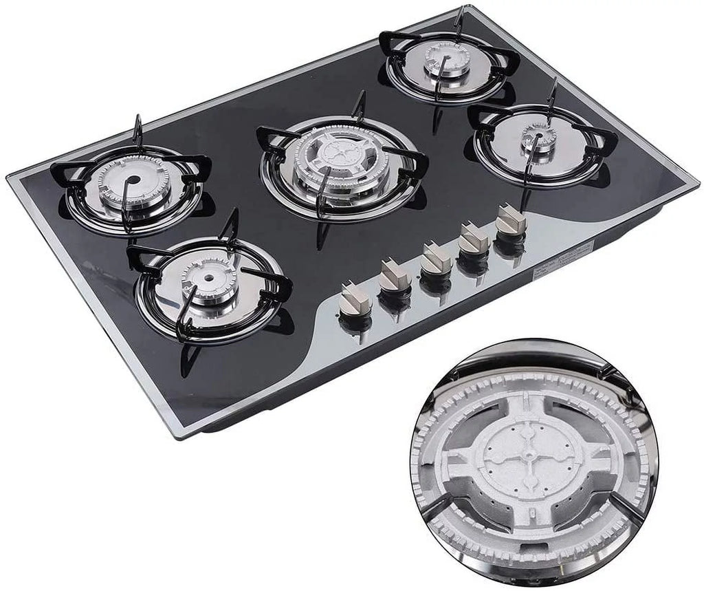Built-in Gas Hob 5-Burner Kitchen Cooker Z611
