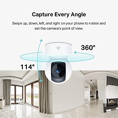 Indoor Pan/Tilt Smart Security Camera, 1080p HD with Night Vision and Motion Detection V470