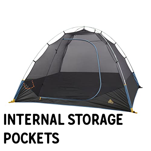 4 or 6 Person Camping Tent with Fiberglass Poles A913588