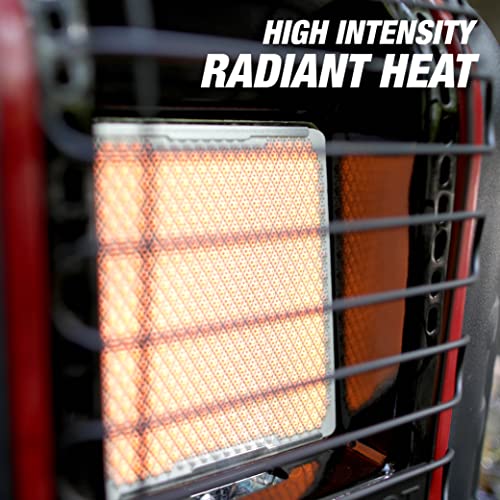 Portable Propane Radiant Heater, 4,000-9,000 BTU Indoor-Safe G8796