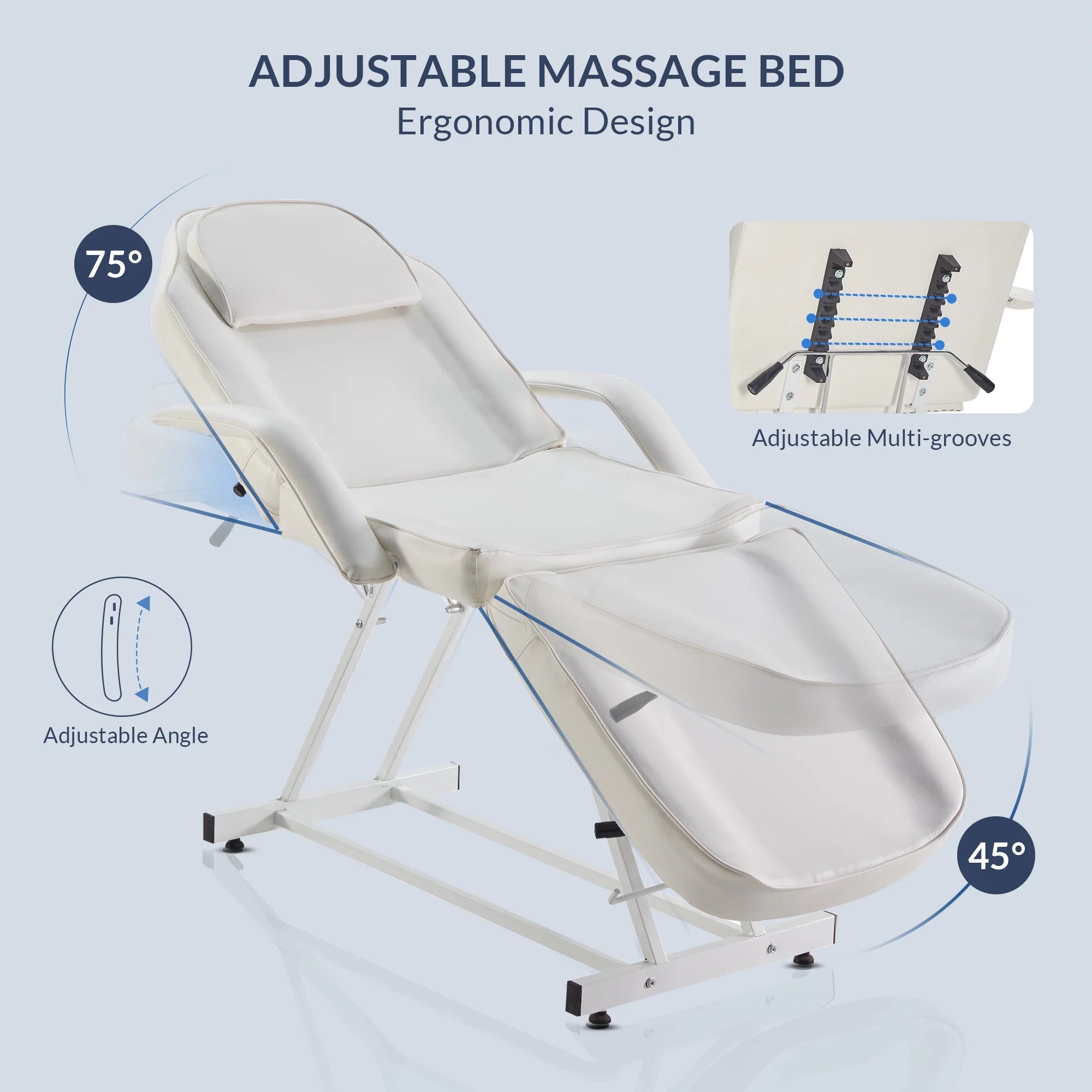 Massage Facial Bed Adjustable Table Chair Beauty Spa Salon Tattoo W94942