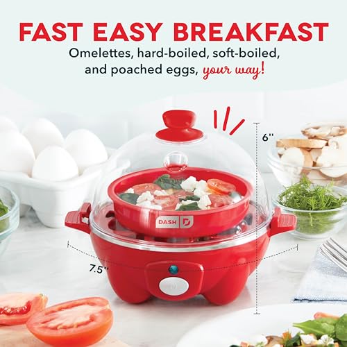 6 Egg Capacity Electric Egg Cooker with Auto Shut Off - Black U471