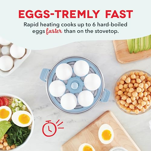 6 Egg Capacity Electric Egg Cooker with Auto Shut Off - Black U471