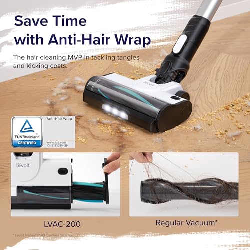 Cordless Stick Vacuum Cleaner with Tangle-Resistant Design, 50-Minute Runtime T113949