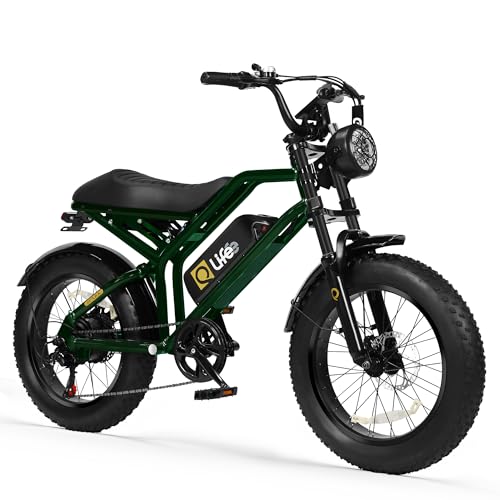 Electric Bike for Adults 1500W Peak Motor 20" Fat Tires 28MPH Removable Battery Dual Suspension 7-Speed M72522