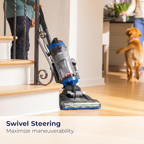 Upright Bagless Vacuum with Swivel Steering and Pet Hair Pick Up Q86273