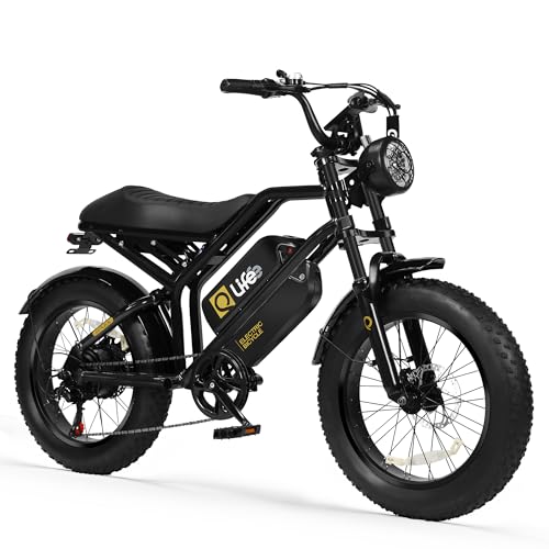 Electric Bike for Adults 1500W Peak Motor 20" Fat Tires 28MPH Removable Battery Dual Suspension 7-Speed M72522